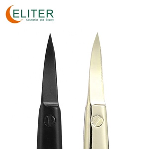 Eliter, en Stock, hoja afilada dorada, tijeras rusas para cutículas de acero inoxidable, tijeras para cortar uñas, tijeras profesionales para uñas - Product Image 2