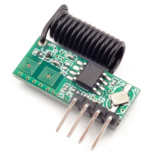 RX500D 433Mhz RF Receiver Superheterodyne UHF ASK Remote Control Module Receiver Kit Small Size Low Power