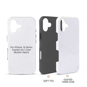 2 en 1 Tough 3D Film Coated Blank White Sublimation Phone Case para <span class=keywords><strong>iPhone</strong></span> 16 Promax - Product Image 3