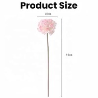 Fleurs de Œillets à Tête Unique de Haute Qualité Fleurs Artificielles au Toucher Réel en Latex Œillet Cadeau pour la Fête des Mères Décoration de Mariage Décoration de la Maison