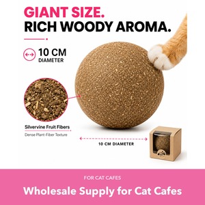 Juguete Masticable para Gatos de Fruta Silvervine, 10 cm, 1 Bola por Caja, Bola Gigante de Matatabi para Cafeterías de Gatos, Venta al por Mayor - Product Image 1