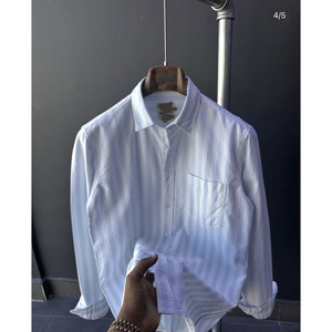 Nouvelle <span class=keywords><strong>chemise</strong></span> imprimée à manches longues pour <span class=keywords><strong>homme</strong></span>, style coréen, coupe ajustée, à <span class=keywords><strong>carreaux</strong></span>, polyvalente, décontractée et tendance, à rayures - Product Image 2