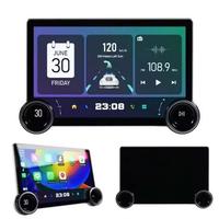 Radio para Auto con Mirror Link, 4+64G, Pantalla Táctil de 11.5 Pulgadas, Android 8 Núcleos, 4G LTE, Doble Perilla, Navegación GPS, Bluetooth, CarPlay, Android Auto