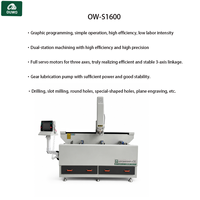 Machine de perçage et de fraisage CNC à servo-moteur OUWO pour la fabrication de fenêtres en aluminium pour usine de murs-rideaux