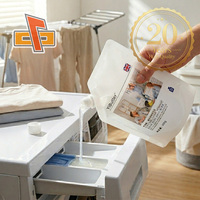 Sachet Doypack en plastique blanc mat 500g 500ml avec bouchon et bec verseur, pour détergent lessive, direct usine