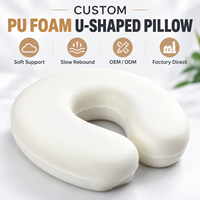 Oreiller de voyage ergonomique en mousse PU moulée sur mesure en forme de U, avec noyau en mousse à mémoire de forme à rebond lent et doux – Fournisseur