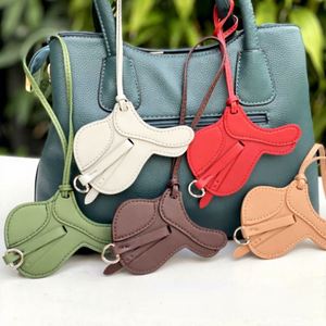 Leather Saddle <b>Bag</b> <b>Charm</b> Equestrian Style Horse Saddle Keychain Fashion <b>Bag</b> Pendant Decoration for Women - Product Image 1