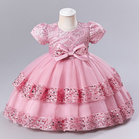 Robe de Princesse Elsa Personnalisée de Luxe pour Filles, à Manches Courtes, pour Anniversaire, Soirée, Mariage et Fête