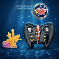 EPT 3-Kanal Ferngesteuertes Nano-Fisch-Spielzeug RC-Fisch-Schwimmset Mikro-Funkgesteuertes Unterwasser-Tierspielzeug-Set für Kinder