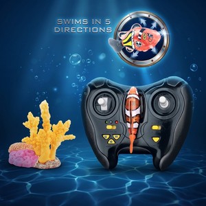 Jouet de poisson télécommandé EPT à 3 canaux, ensemble de poisson nageur <span class=keywords><strong>RC</strong></span>, <span class=keywords><strong>kit</strong></span> de jouet animal <span class=keywords><strong>sous</strong></span>-<span class=keywords><strong>marin</strong></span> à micro-radiocommande pour enfants - Product Image 3