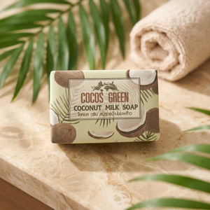 Savon artisanal au lait de coco, nettoyant pour le corps, savon pour les mains, huile essentielle, produit hydratant, soin du corps, prévention de la peau sèche - Product Image 1