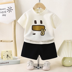 Ensembles de vêtements pour garçons en bas âge 1 2 3 4 5 6 ans, été, décontractés, t-shirt à manches courtes, shorts, 2 pièces, vêtements décontractés pour bébés garçons - Product Image 4