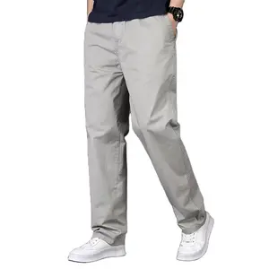 Calça cargo masculina estilo esportivo, cordão de bolso grande com cordão liso e reto, vintage, lavagem 100% algodão