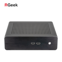 Boîtier PC Mini ITX personnalisé RGEEK en alliage d'aluminium, châssis HTPC avec ports USB2.0 et USB3.0