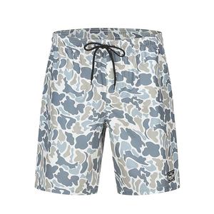 Men's <b>Camouflage</b> Print Board <b>Shorts</b> Mid Waist Drawstring Quick Dry Casual <b>Short</b> Length Polyester Swim Trunks - Product Image 6