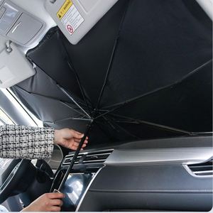 Grand parapluie manuel pliant en trois sections, pare-soleil de voiture, diamètre ouvert 102 cm, protection UV pour pare-brise avant, isolation thermique - Cadeau d'affaires - Product Image 3