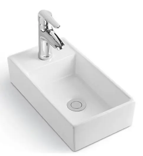 Modern popular high-quality small bathroom sink wall hanging corner basin white ceramic washbasin