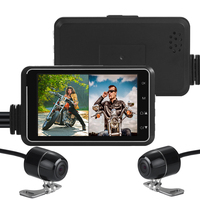 Offre Spéciale caméra de moto à deux canaux 1080P enregistreur de caméra de moto à double objectif avec capteur G WiFi GPS