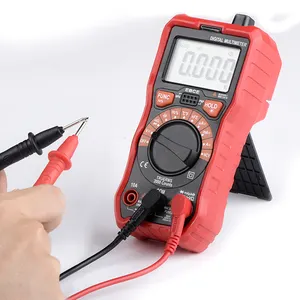 JCD Multimeter Digital Pengukuran Jarak Otomatis, 6000 Hitungan Voltase AC/DC LED Multifungsi Pengukuran Suhu Besar