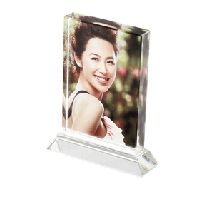 Cadre photo en cristal de verre vierge de sublimation de BSJ-08A de décoration intérieure pour les affaires/mariage/cadeaux de mémoire - Product Image 2