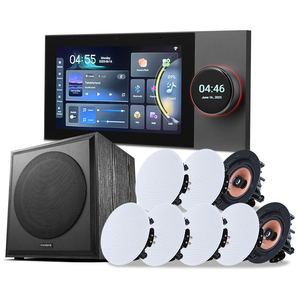 <b>Smart</b> Home Background Music System Two Zones Playback Tuya Google Play 8-channel Speakers 7-inch Display Offers a Clear View Wit - Product Image 1