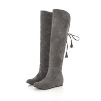 XINZI PLUIE Gommage Bottes Talon Plat, Plus Intérieure Taille Eur de 34-43 Femmes Genou Haute Hiver Neige Bottes