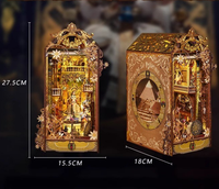 Hamaileon OEM Education Ancient Egypt Maze City DIY Book Nook con luz LED cálida, casa de muñecas misteriosa de Egipto, regalo para amantes de la historia