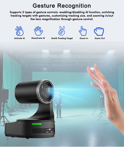 Caméra PTZ NDI avec suivi automatique <span class=keywords><strong>gratuit</strong></span> DDP vers États-Unis 4K 30FPS AI <span class=keywords><strong>Zoom</strong></span> optique 20X 3G-SDI HDM1 Caméras vidéo en direct pour église - Product Image 3