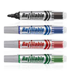 Multi-color Plastic Whiteboard <b>Pen</b> with Red Blue Green Black Inks 4 Colors Can Change Bag Core Using - Product Image 1