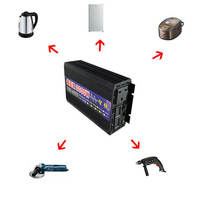 Onduleur à onde sinusoïdale Pure 3000W, convertisseur solaire hors réseau, onduleur 12v, 220v, 1500w, prise EU, 50HZ, 60HZ, convertisseur de fréquence