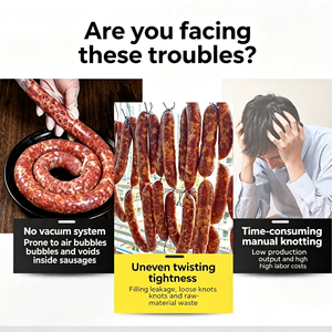 <span class=keywords><strong>Machine</strong></span> à farcir les saucisses automatique industrielle SUS304 - Équipement de transformation de la viande haute capacité pour la production à grande échelle - Product Image 2
