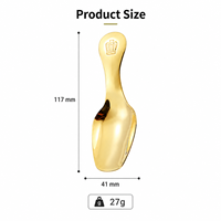 Ensemble de cuillères à dessert en acier inoxydable 304 avec poignée couronne, finition miroir, pour crème glacée, café, café, fête