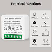 Module d'interrupteur intelligent WiFi Touchmi Tuya, 1 canal, 2 voies, relais sans fil pour la domotique