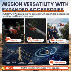 Autel Robotics EVO II Pro 6K Enterprise V3 Drone Industriale con Evitamento Ostacoli Omnidirezionale, Luce Stroboscopica, Altoparlante, 10m/<span class=keywords><strong>s</strong></span> - Product Image 4