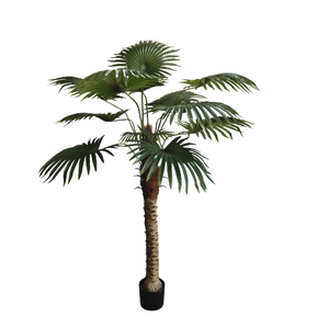Palmeras Artificiales Tropicales de Areca con Macetas de Plástico y Seda, Plantas de Interior Ligeras y Ecológicas para Decoración de Hoteles y Parques - Product Image 1