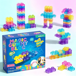 Transparent TPR Cubes Preschool Education <b>Toy</b> Soft Stacker Home Daycare Creative Engineering Starter Learning <b>Tool</b> - Product Image 1