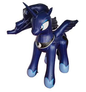 Poney de princesse de lune gonflable mignon en PVC pour jouer - Product Image 1