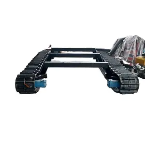 Cheap china manufacturer rubber track undercarriage crawler chassis for tractors excavators truck dumper farm used