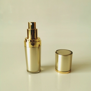Il flacone <span class=keywords><strong>Spray</strong></span> <span class=keywords><strong>acrilico</strong></span> rotondo da 15ml con cono dorato per l'imballaggio cosmetico può stampare il Logo - Product Image 1
