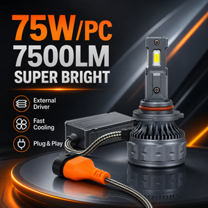 Ampoule de phare LED SFIDA V31 nouvelle génération, 6000K super lumineuse, 75W, 7500 lumens, conversion plug and <span class=keywords><strong>play</strong></span> pour toutes les voitures - Product Image 1