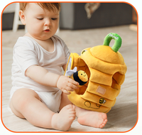 Super weiche Mini-Bienenstock-Plüsch tier biene für Kinder Pädagogisch & Sensorisch für Stress abbau 11-30cm Größe
