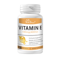 Gélules de Vitamine E 400UI OEM/ODM - Soutien Antioxydant pour la Santé Immunitaire et la Peau Saine - Complément Alimentaire Quotidien - 100 Gélules