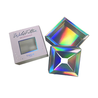 Großhandel Ausgefallenes Design 3D-Laserdruck Weiße Pappe Lippenstift Kosmetik Holografische Geschenkbox