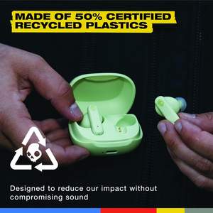 Audífonos Inalámbricos <span class=keywords><strong>Skullcandy</strong></span> Smokin' Buds para <span class=keywords><strong>Auriculares</strong></span>, Duración de la Batería de 10 a 15 Horas, Resistentes al Agua y al Sudor IPX4, Micrófono - Product Image 2