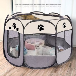 Casa para Mascotas Octogonal Plegable, Transpirable, Anti-Escape, para Parto de Gatos, Corral para Perros, Nido para Gatos, Universal para las Cuatro Estaciones, Moderno y Sencillo - Product Image 4