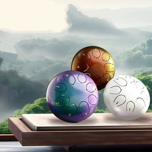 Tambour à langue en acier coloré de haute qualité, 6 pouces, 8 notes, percussion manuelle pour l'enseignement et la performance - Product Image 2