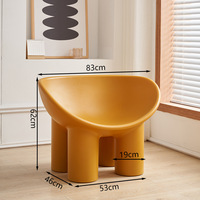 Fauteuil de salle à manger moderne et créatif de style dessin animé pour adultes et enfants, design à pattes d'éléphant, durable, écologique, meubles pour la maison, hôtel