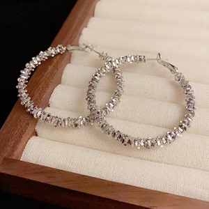 Boucles d'oreilles en forme de grand cercle torsadé, plaqué <span class=keywords><strong>or</strong></span>, nouveau Style - Product Image 2