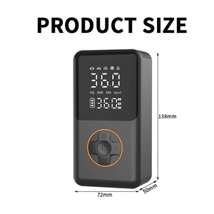 Pompa Pengisi Ban Elektrik Portabel 12V 150PSI dengan Monitor Tekanan Ban, Layar LED Nirkabel, Kompresor Udara untuk Mobil dan Motor - Product Image 6