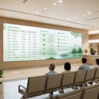 Écran LED couleur 4K P2.5 d'intérieur avec CMS basé sur le cloud, RDM et haute luminosité pour affichage d'informations dans les salles d'attente d'hôpitaux